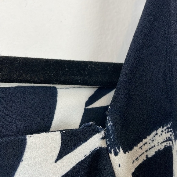 J Crew 365 Long Sleeve Womens 16 Square Neck Pullover Paint Stroke Print Tunic - Picture 4 of 10